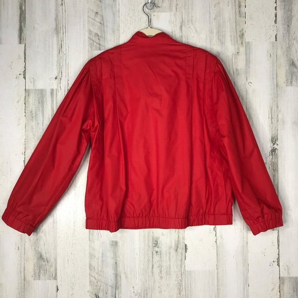 Vintage 80s red Casual Corner pleated jacket - Picture 2 of 11